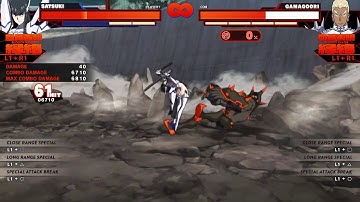 Kill la Kill: IF - Satsuki Kiryuin (Dual-Wield) 11k combo (Patch 1.02)