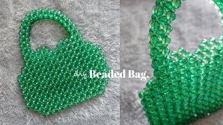 DIY Beaded Bag | How To Make Beaded Bag | Tutorial Cara Membuat Tas Manik