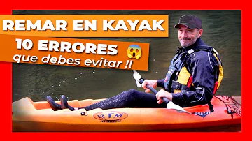 ¿Qué no se debe hacer en un kayak?