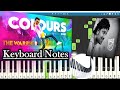 Colours Song Keyboard Notes | Devi Sri Prasad | Ram Pothineni | The Warriorr