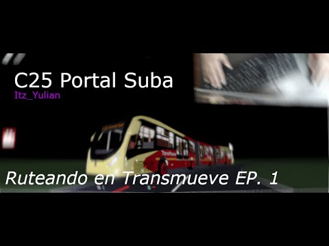 Ruteando en TransMueve Ep.1 | C25 Portal Suba | Roblox Gameplay | Keyboard Cam