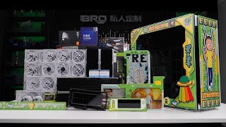 「BRO」4K 🔪 🔪  CORSAIR 1000D Rick and Morty Theme.Matrix RTX4090 Pc Build.海盗船1000D定制瑞克和莫蒂主题.#pcbuild