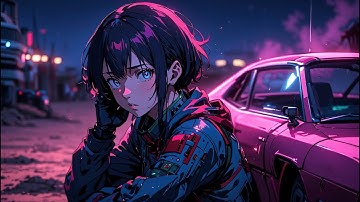 Synthwave Cyberpunk Mix ~ Neon Night Drive & Retrowave Vibes for Focus | Mirage Drive (2523 黒線)