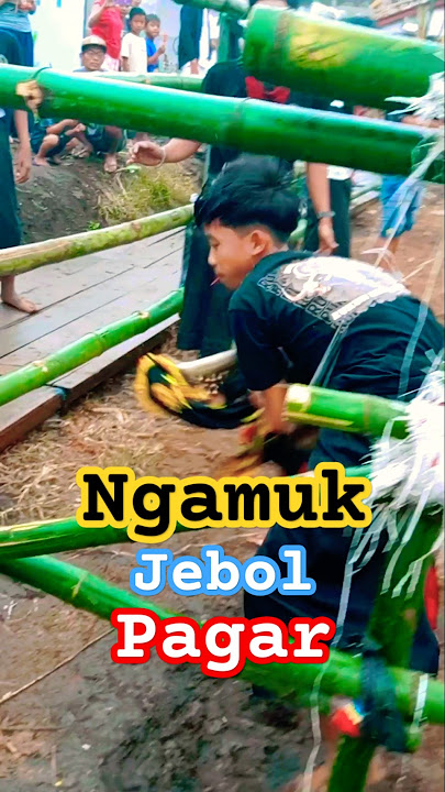 Ngamuk Sampek pagarnya jebol #bantengan #shortsviral #jaranan #semuaorang #viralvideo #funny #fyp
