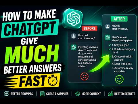 How to Make ChatGPT Give MUCH Better Answers Fast