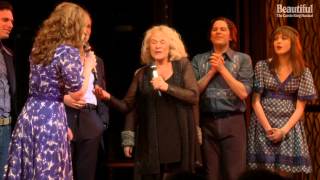 Carole King performs with the Cast of Beautiful live on stage!