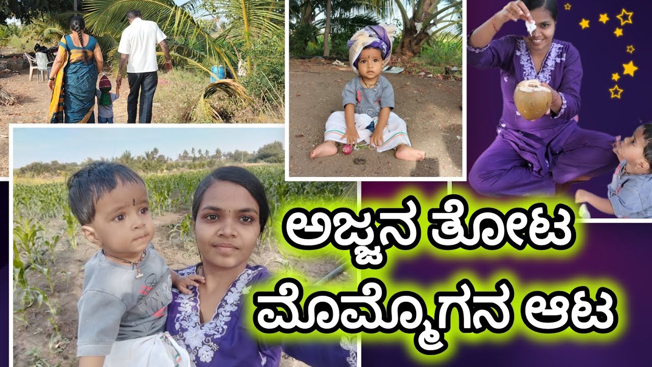 ನಮ್ಮ ತೋಟ 😍 ನನ್ನ ಮಗನಿಗೆ ಎಳೆನೀರಿನ ಉಡುಗೊರೆ 🫒village Lifestyle 😍 