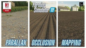 🚜 FARMING SIMULATOR 22 🔍PARALLAX OCCLUSION MAPPING [News] #nicko87 #farmingsimulator22