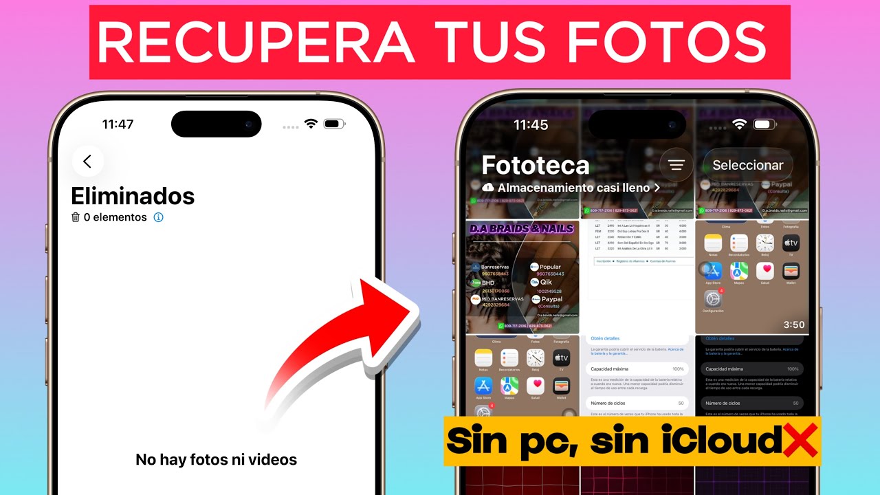 Como recuperar fotos eliminadas En el iPhone (de manera permanente ...