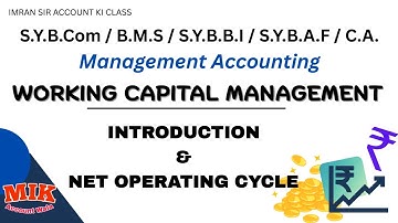 #01 Sybcom sem3 Working Capital Management