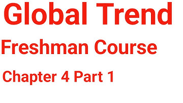 Global Trend Chapter 4 Part 1 in amharic