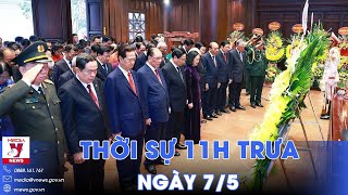 Thời sự 11h trưa 7\/5. Dâng hương Đền thờ Liệt sỹ tại Chiến trường Điện Biên Phủ - VNews