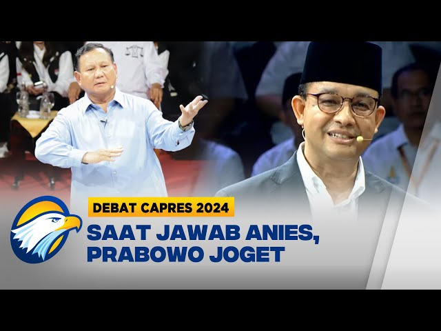 Ditengah Debat, Prabowo Joget dan Bilang Tenang Dulu Pak Anies class=