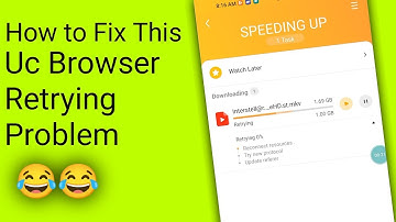 How to fix uc browser retrying Problem 😂😂 how to use Update Link feature in uc browser
