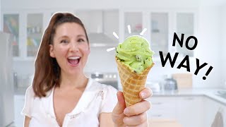 VEGAN, NO Banana, NO Coconut, Oil-Free and Nut-Free ICE CREAM! Vegan Mint Chocolate Chip Ice Cream!