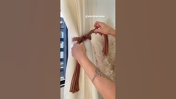 Prendedor de cortina #macrame #macramediy #diy #macrametutorial #diymacrame #trendingshorts #arte