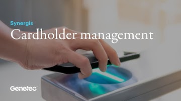 Security Center Synergis - Cardholder management