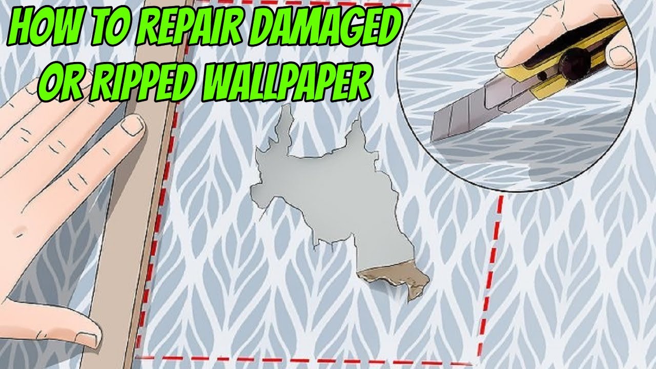 How to Repair Damaged or Ripped Wallpaper - YouTube