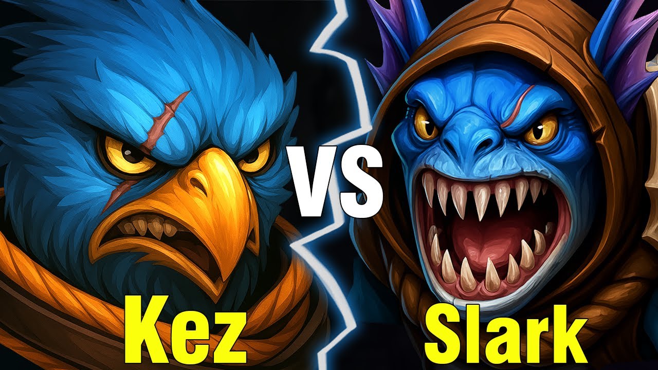 Kez vs Slark — Safe Lane CARRY WAR with High Stakes 7.38c!