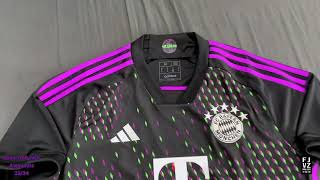 unboxing Bayern Munich away kit 2023/24