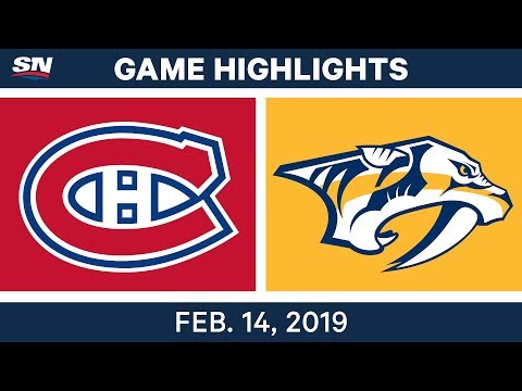 NHL Highlights | Canadiens vs. Predators - Feb 14, 2019