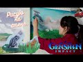 Рисую на стене котиков из геншин ✨ Genshin Impact