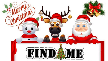 Where is SANTA? Try to find. CHRISTMAS GAME hidden objects