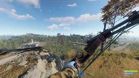 Rust - 191 METER Compound bow headshot #rust #shorts