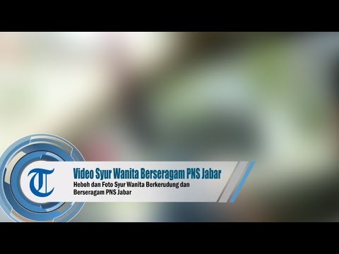 Heboh Video dan Foto Wanita Berkerudung Serta Berseragam PNS Jabar, Begini Tanggapan Pemprov