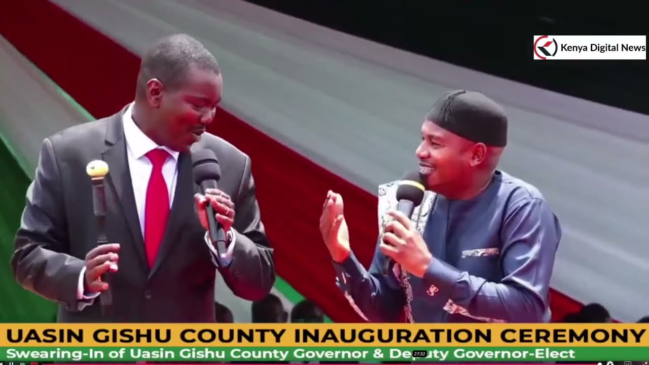 KATAMBE!! SWEET KALENJIN TUNES FORCE MANDAGO TO STAND & DANCE DURING JONATHAN BII'S SWEARING-IN!!