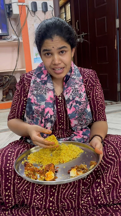 Chicken Donne biryani first time tintunaaaa….. #youtubeshorts #shorts 