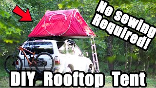 Super Cheap DIY Rooftop Tent!!