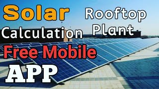 Free  Rooftop Solar Plant Calculator | Free TOOL | Investment Return Period | Free Download screenshot 4