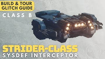 UC-Strider | Class B SysDef Interceptor| Starfield Ship Build Glitch Guide | No Mods