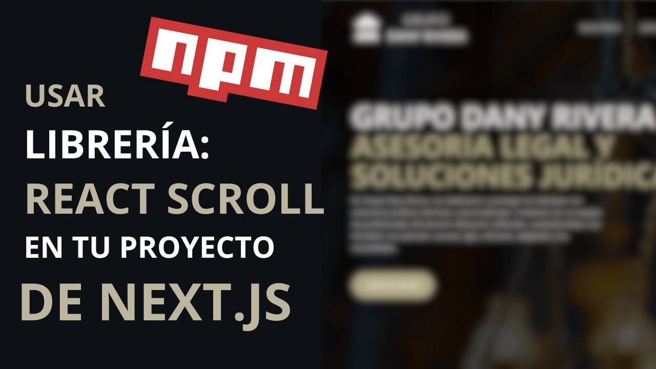 🚀🔥 React-Scroll en Next.js : Scroll Animado Fácil y Rápido 🎯⚡ - YouTube