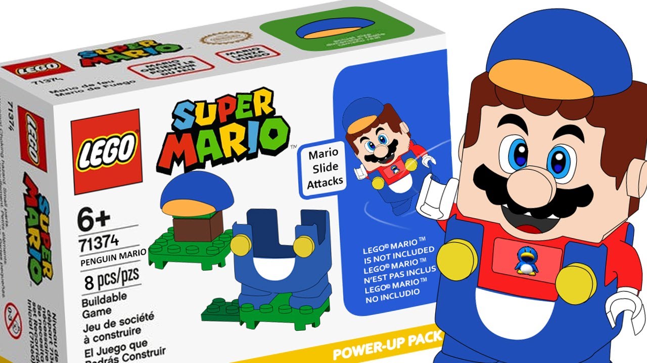 NEW LEGO Super Mario PENGUIN MARIO Power-Up Pack! | CMS Draft - YouTube