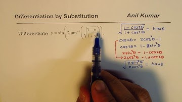Double Angle Formula to Substitute and Differentiate Trig Inverse Function