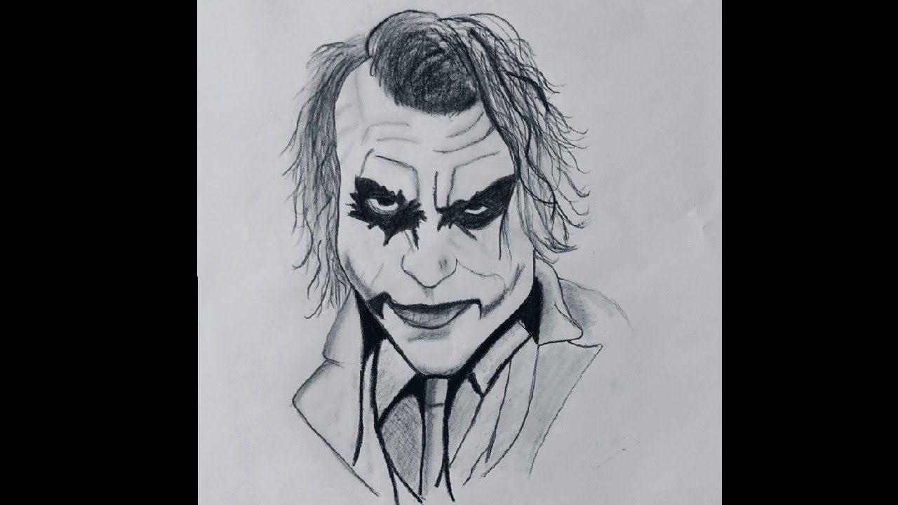 How to draw The JOKER (The Dark Knight) - Step by Step Tutorial ...