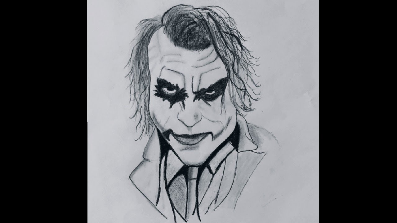 James Wayte  Heath Ledgers Joker Drawing