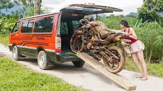 Girl Restores KPR Boss City Motorycle Abandoned by Old Man for 24 Year | Full Restoration
