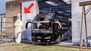 Bus Kapuas Raya masuk garasi yang ada pocongnya || Ets2 Bus Mod Indonesia