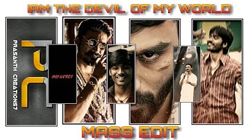 Trending Insta music preset"I am the devil of my world",alightmotion vedio editing by Prasanth