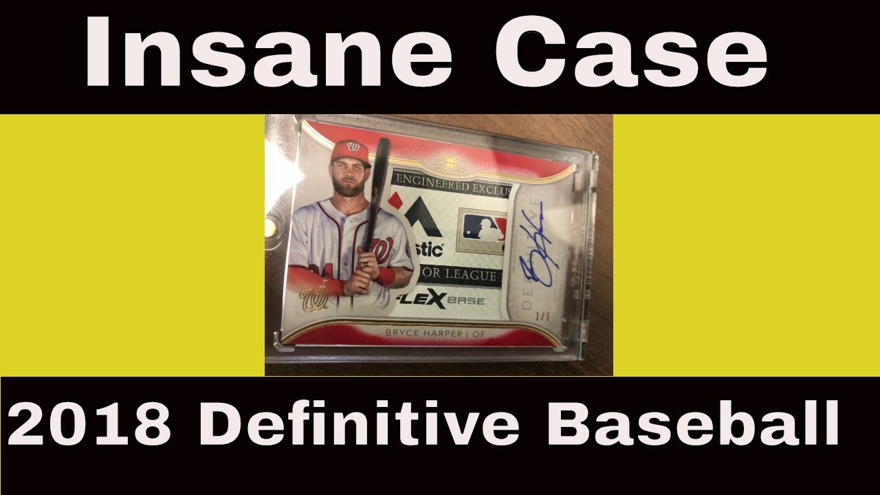 INSANE 1/1! 2018 Topps Definitive Baseball Case 4 YouTube