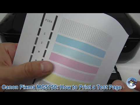 Canon Pixma MG5750/MG5751: How to Print a Nozzle Check Test Page 