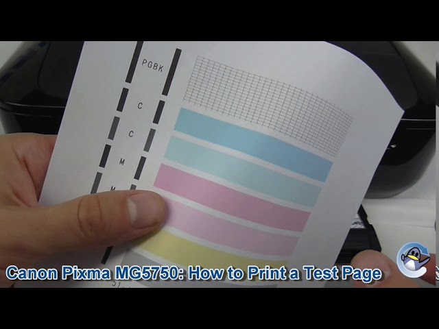 Canon Pixma How to Print Nozzle Check Test Page - YouTube