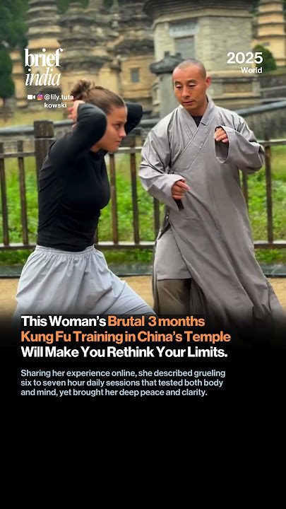 Woman Goes Viral After Sharing How She Trained for Her Kung Fu Lessons in China.