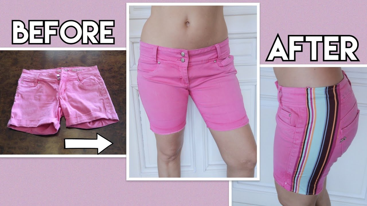 Come allargare un pantaloncino - WIDEN SHORTS DIY - YouTube