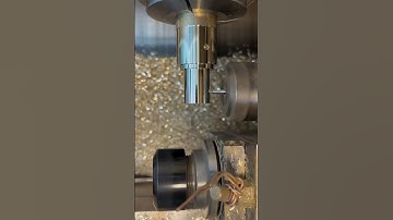 Copper parts processing Turning and milling composite  #machine #lathe #cnc
