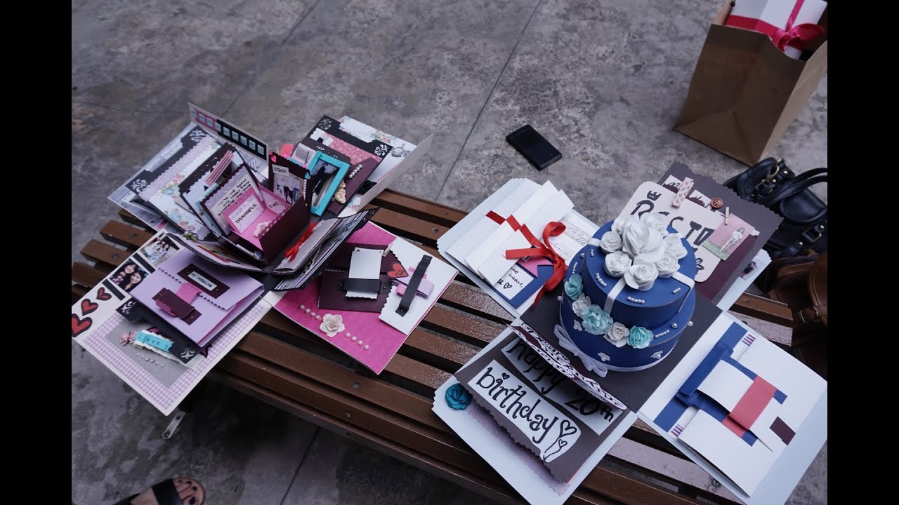 birthday exploding box card youtube ideas for christmas gifts to make