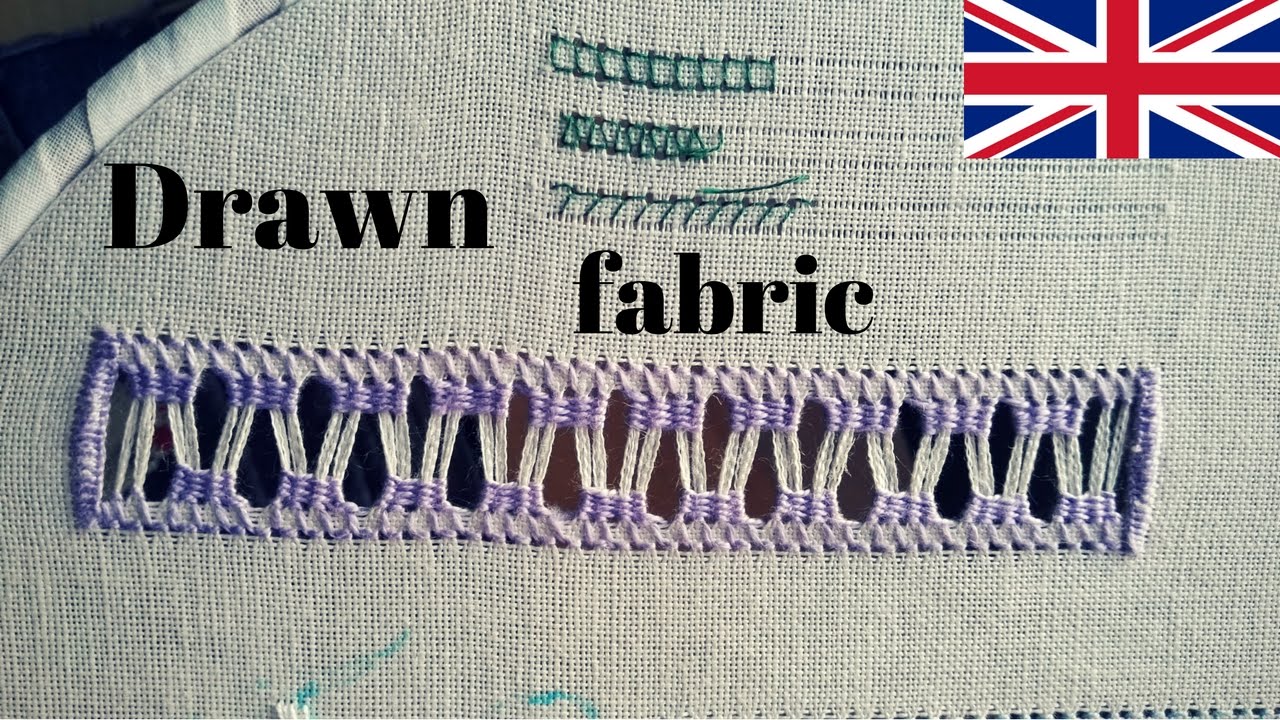 Embroidery Tutorial Drawn Fabric YouTube